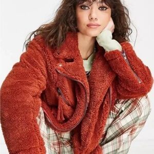 We The Free So Cozy Sherpa  Moto Jacket